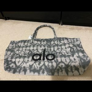 Alo Yoga grey tiedye tote